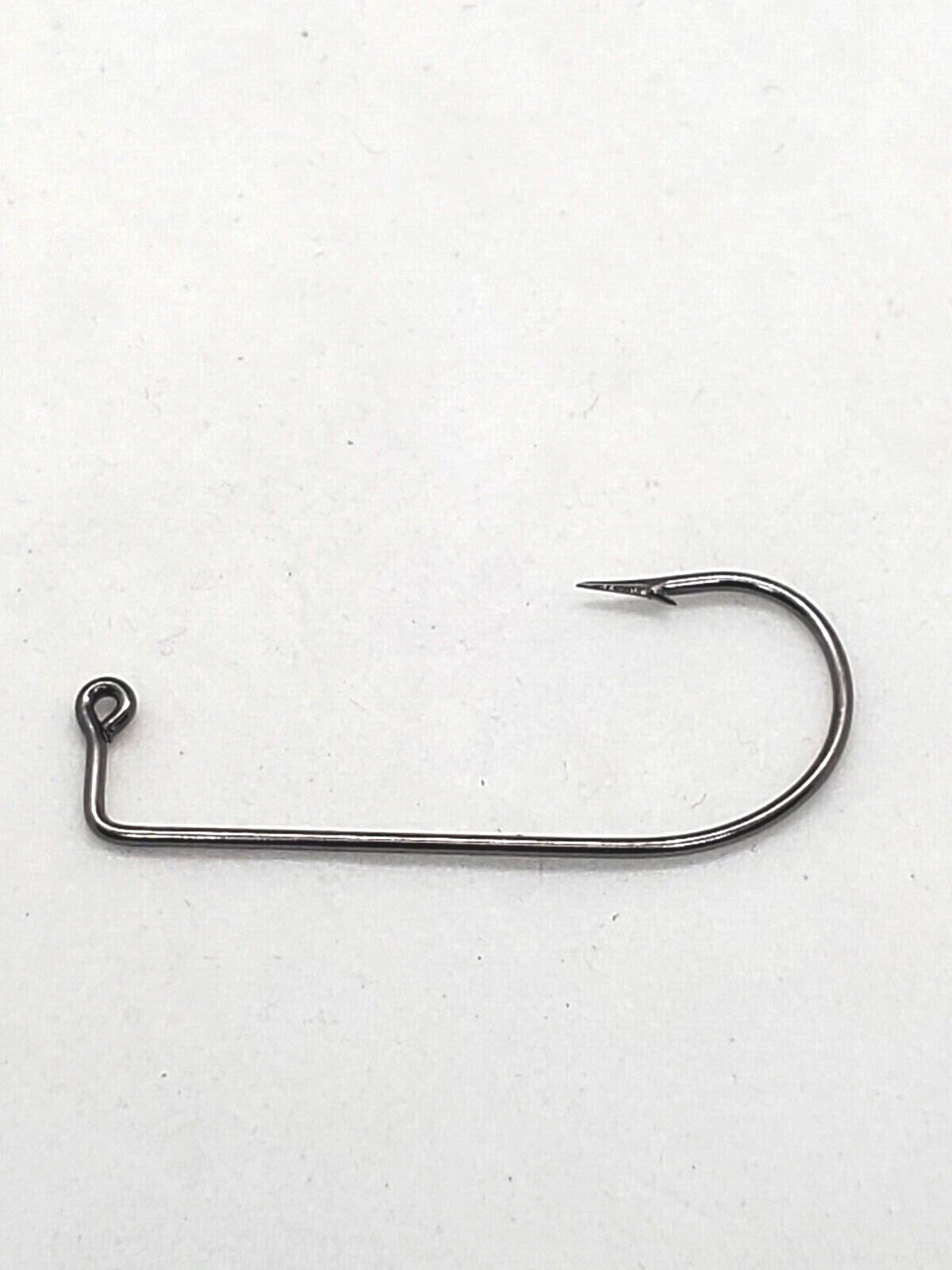 100 MUSTAD 32570BN BLACK NICKEL ROUND BEND 90 DEGREE JIG HOOKS Sz #10 Thru #4/0