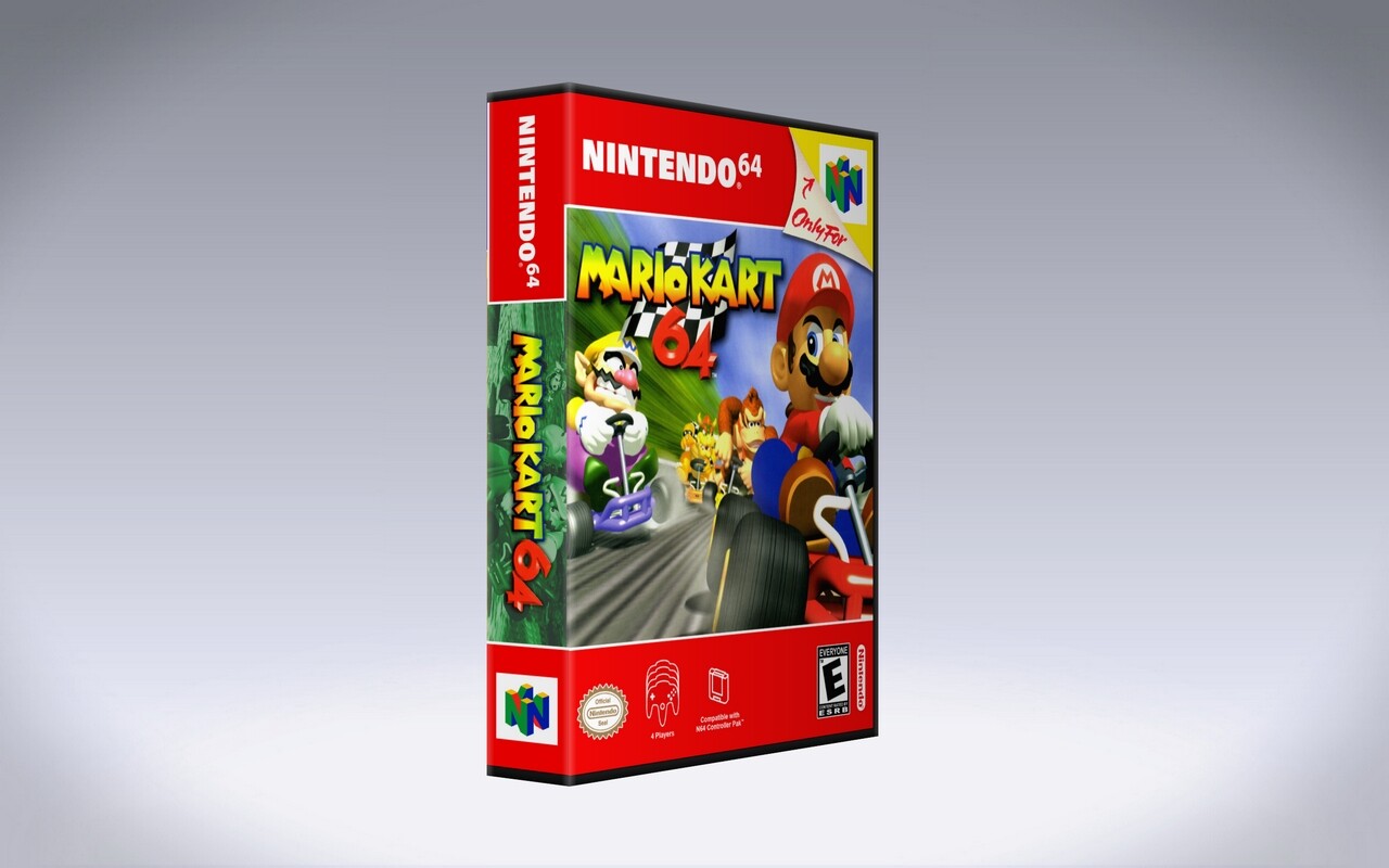 Mario Kart 64 - Nintendo 64 N64 Custom Case *NO GAME*