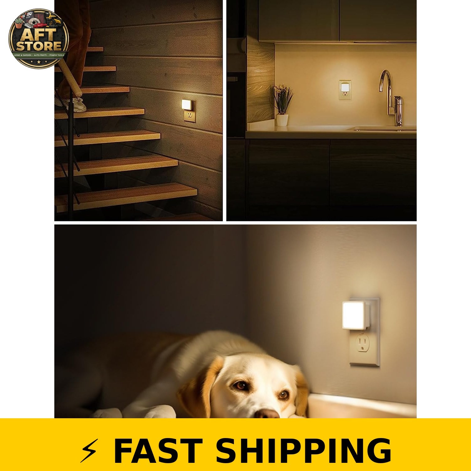 L LOHAS LED Night Lights Plug into Wall 2-Pack, 0.3W