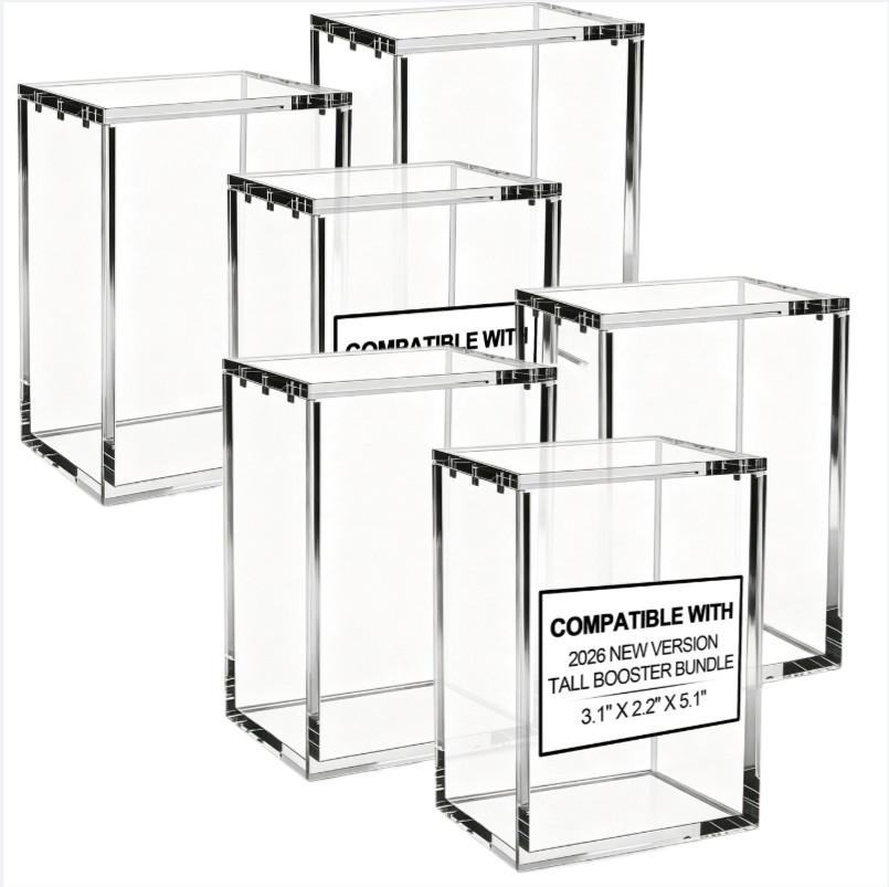 6PACK Acrylic Case With Magnetic Closure for Booster Bundle 2026 New Version