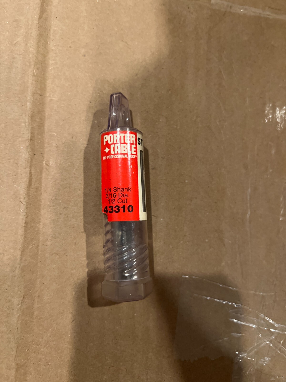 PORTER CABLE 43310 3/16" STRAIGHT 1/4" SHANK NEW