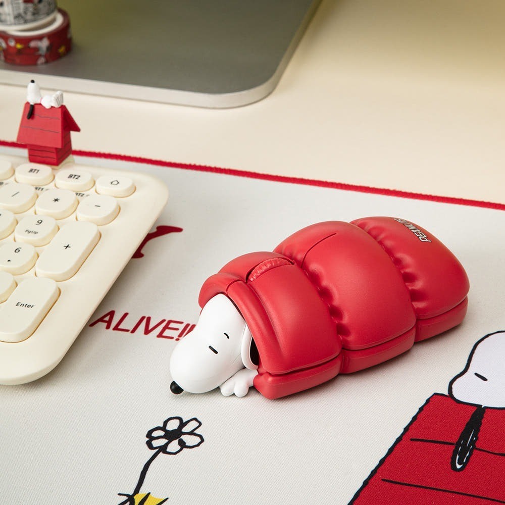 Royche Snoopy Bluetooth Wireless Mouse Multi Pairing Figure Cute Korea