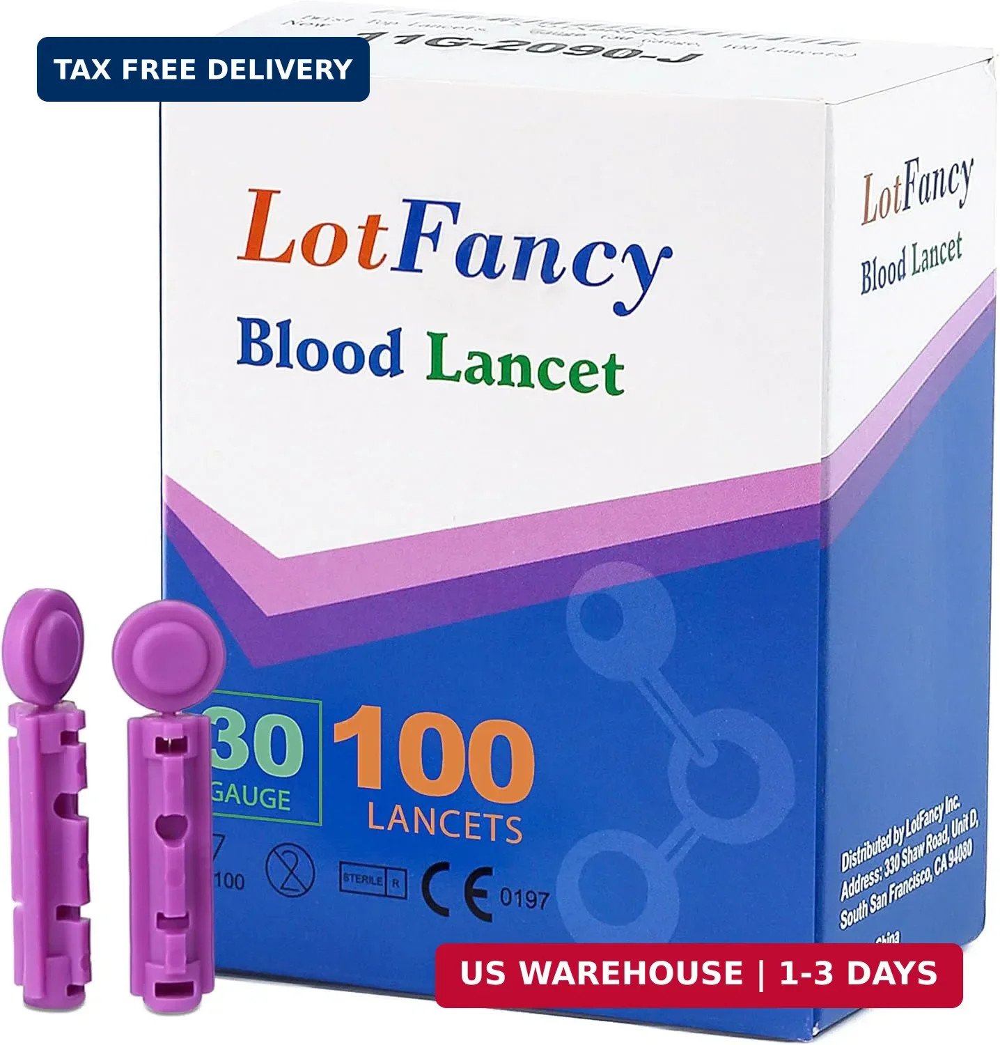 Twist Top Lancets 30 Gauge for Diabetic Blood Testing Lancets 30g
