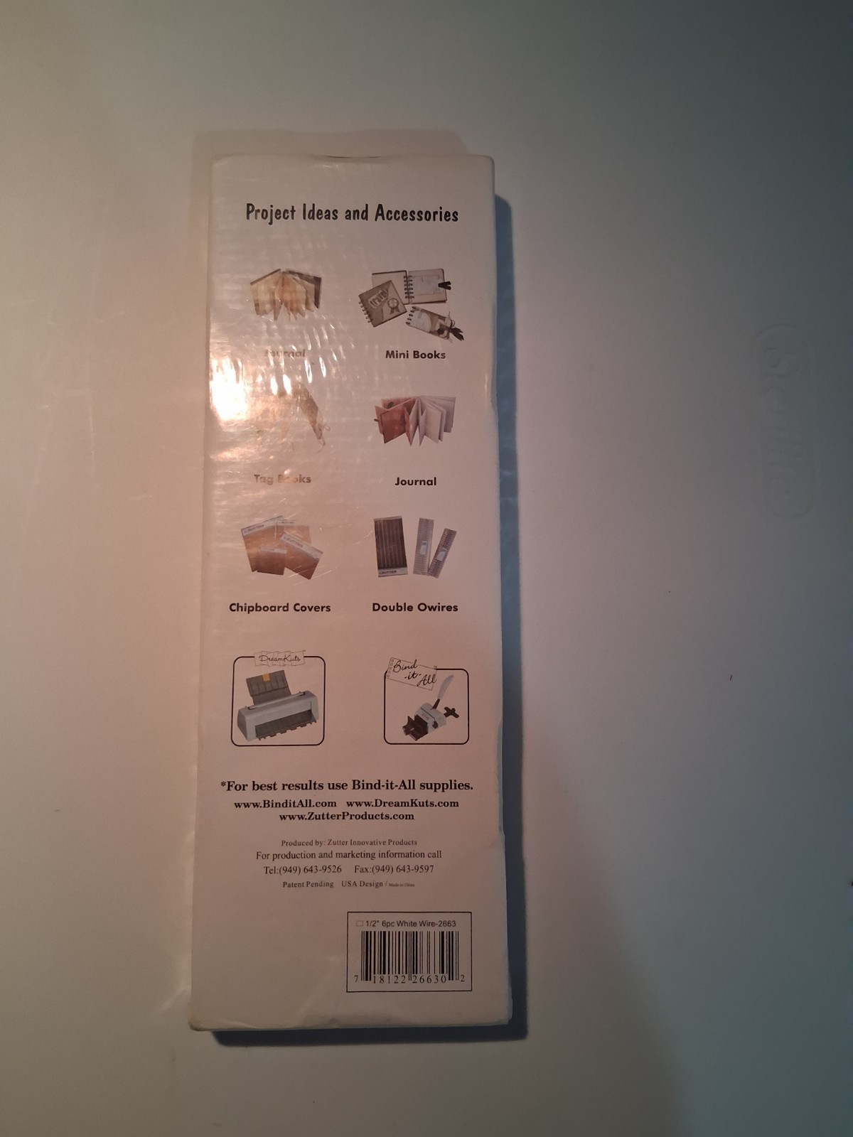 zutter bind it all wires - 1/2" White 6 piece