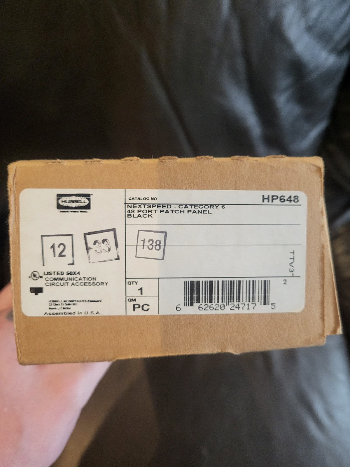 Hubbell cat6 patch panel 48 port Model HP648 Nextspeed