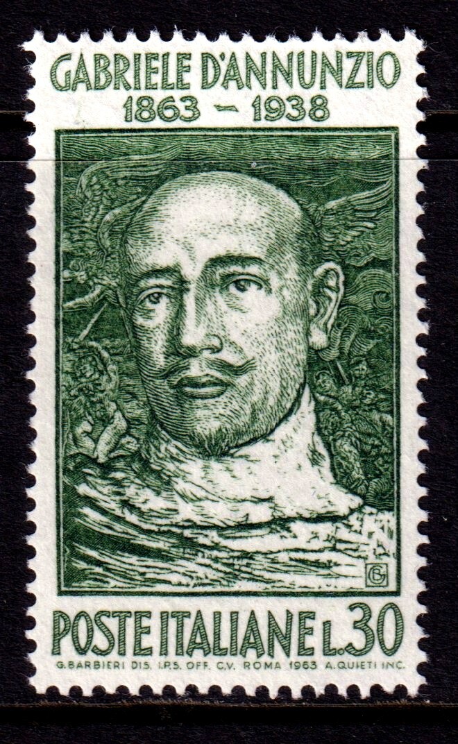 Italy 1963 Gabriele D'Annunzio - Author Mint MNH SC 870