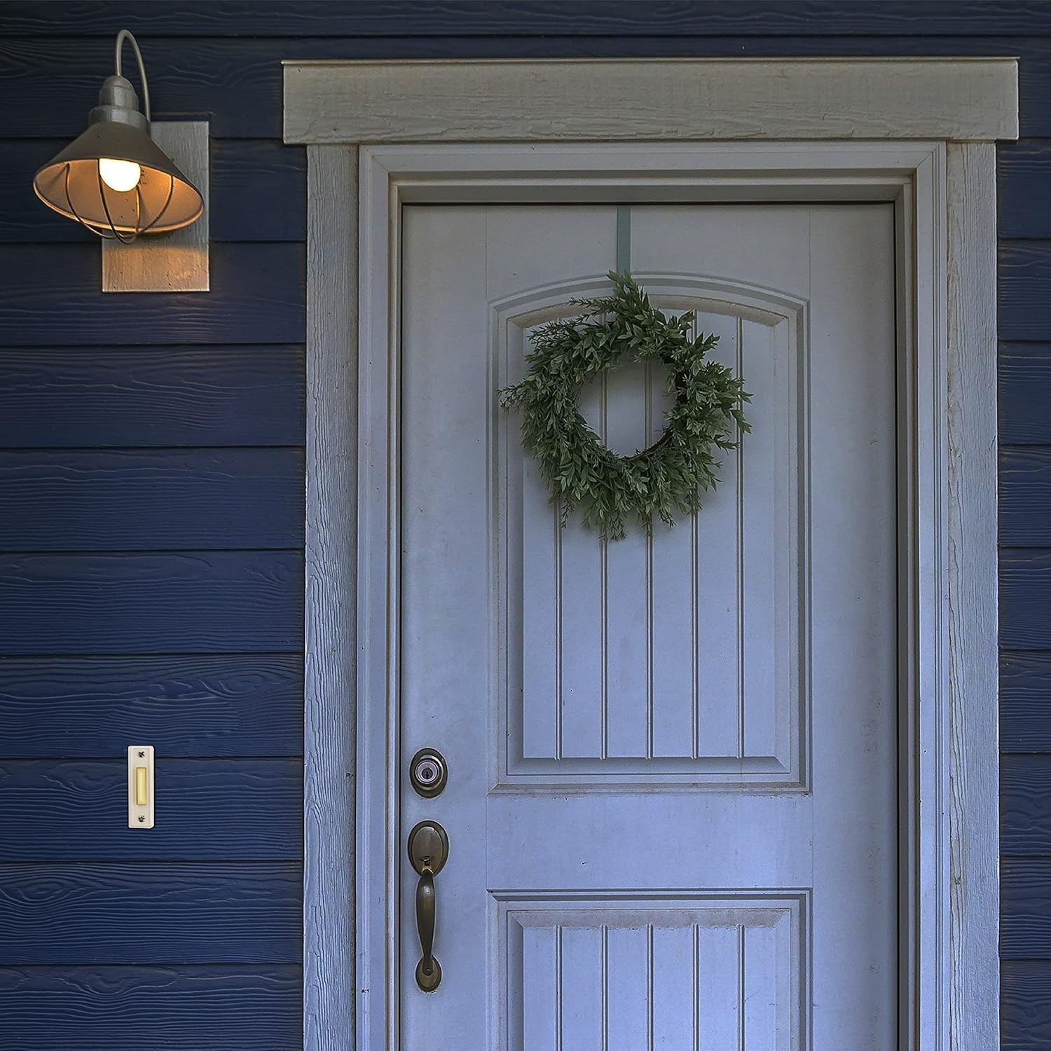Durable Rectangular Lighted Doorbell Button - Easy Wall Mount Solution in White