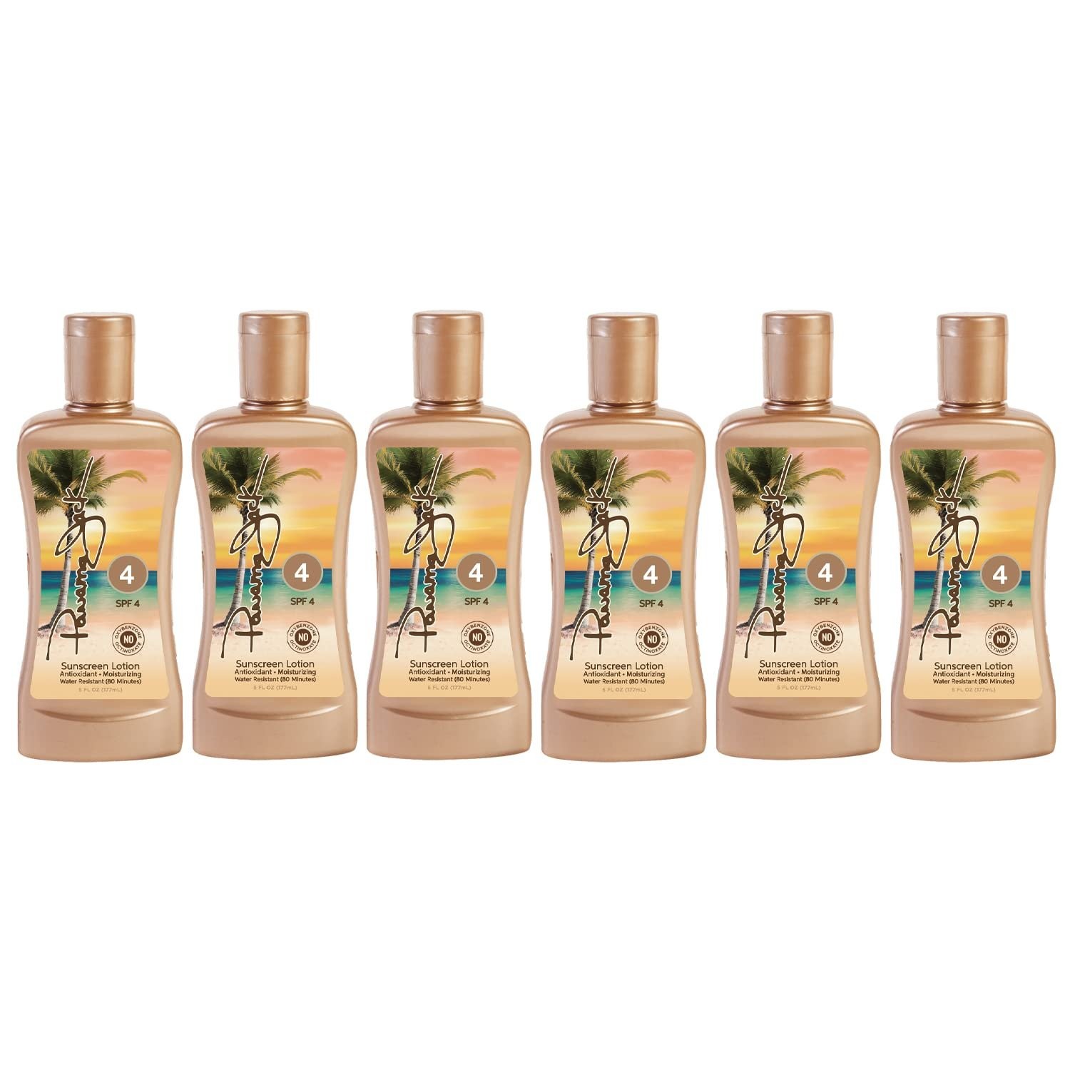 Panama Jack Sunscreen Tanning Lotion - SPF 4, Reef-Friendly, PABA, Paraben Free