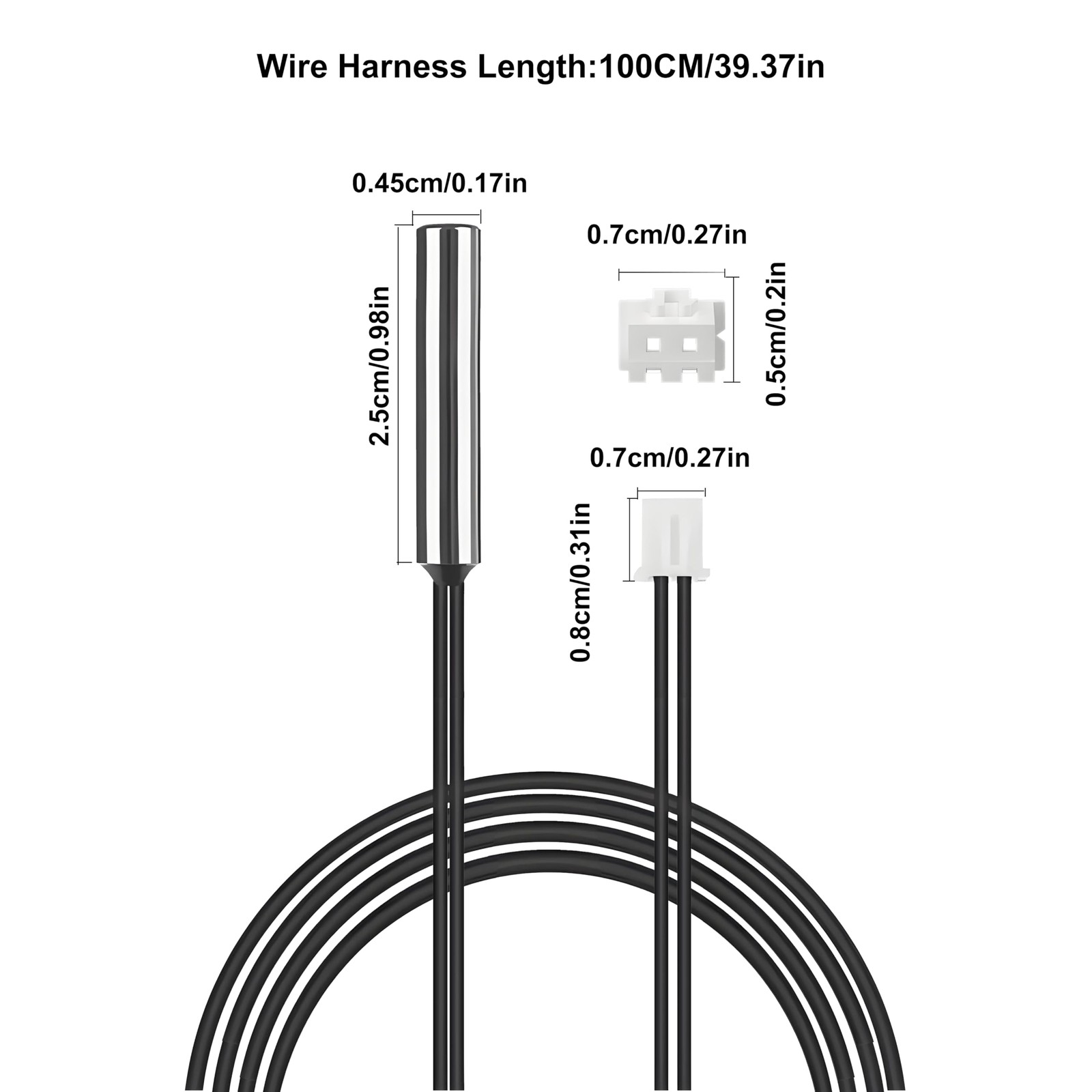 10K Temperature Sensor Probe, 3950 NTC Thermistor Accuracy 1% 5pcs 1M,...