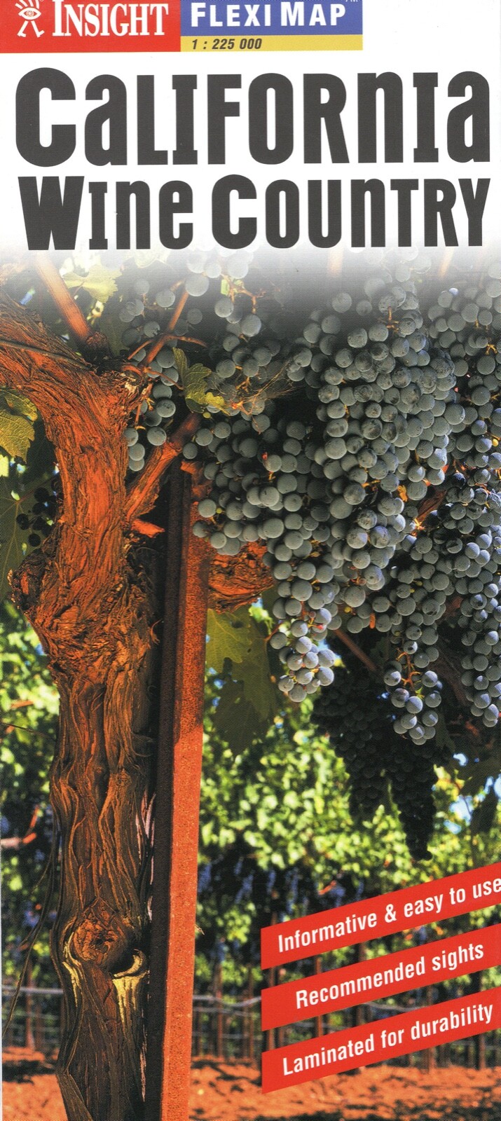California Wine Country Fleximap by Insight Guides (2006) (BRAND NEW)