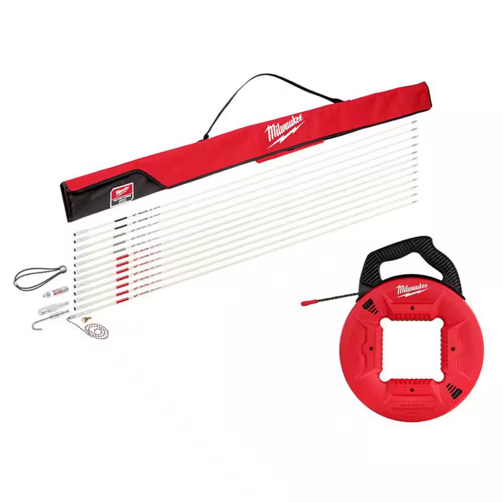 60 Ft. Fiberglass Fish Stick Low/Mid/High Flex Combo Kit with 100 Ft. Polyester