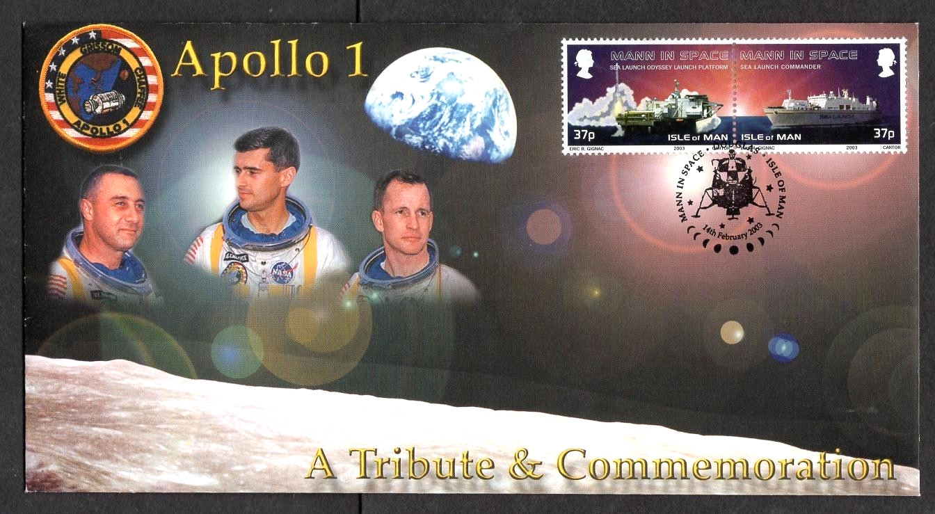 LD ED TRIBUTE COVER APOLLO 1 ASTRONAUTS EDWARD WHITE GUS GRISSOM ROGER CHAFFEE