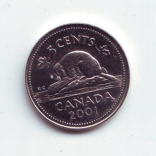 CANADA - 5 Cents - Elizabeth II 2001 - Nickel plated steel • 3.95 g • ⌀ 21.1 mm