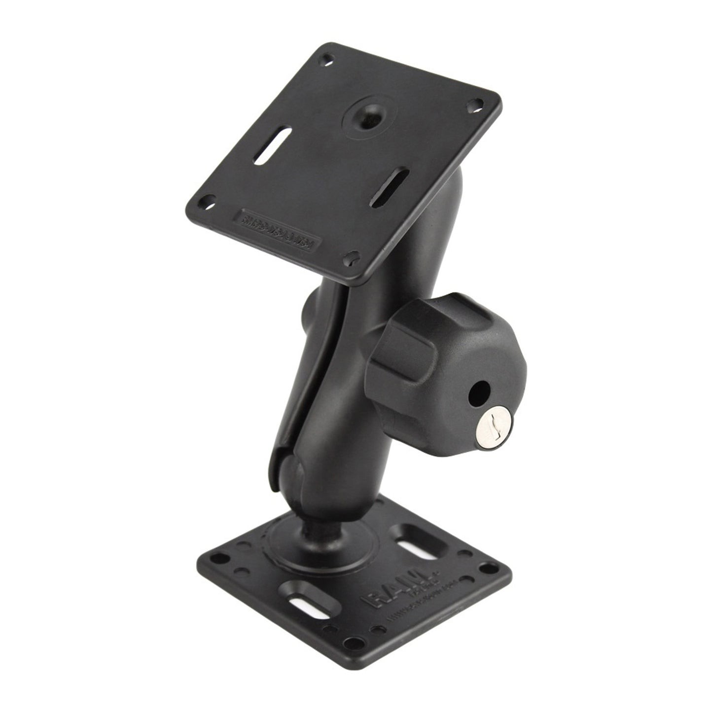 RAM-102LU-2461  RAM Double 75x75mm VESA Mount with Key Lock K...