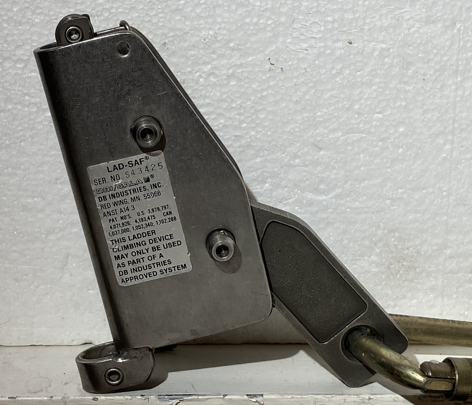 DBI/Sala - Tower Ladder Safety Climbing Device - 3/8" Cable - Lad-Saf #LS-038