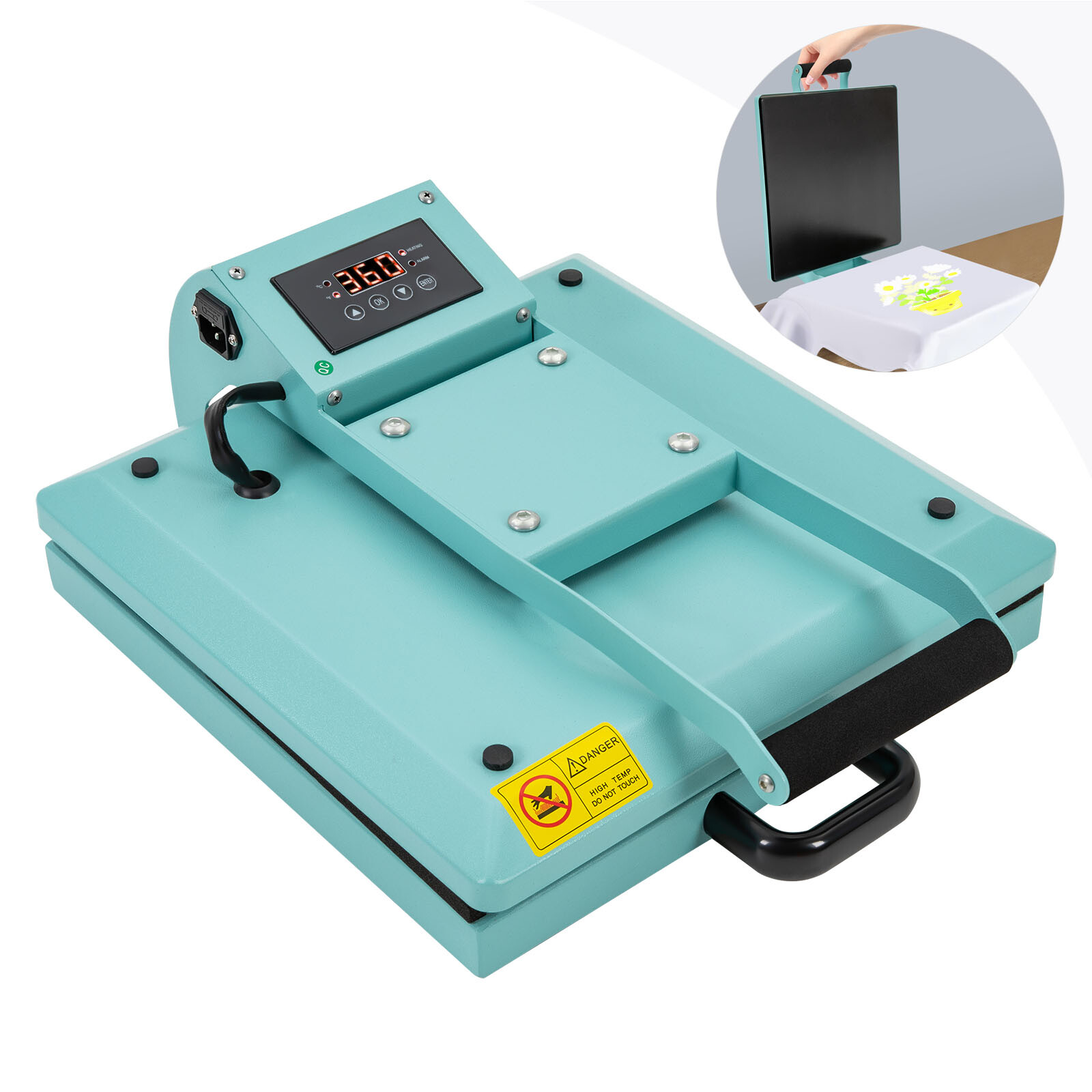 15"X15" DIY Digital Clamshell T-shirt Heat Press Machines Sublimation Transfer