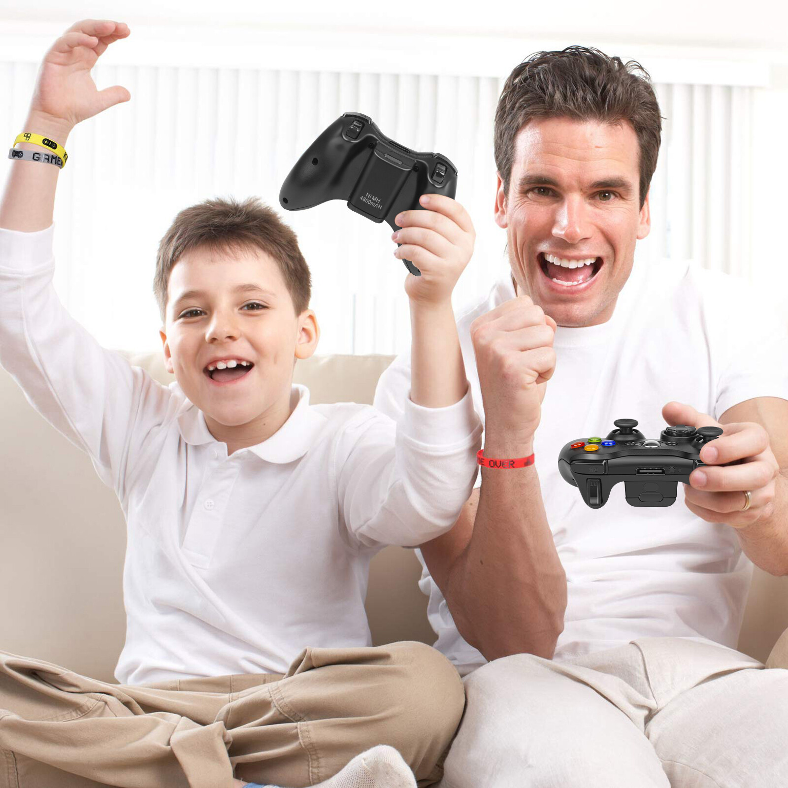 Wireless Game Controller Gamepad for Microsoft XBOX 360/360Slim/E PC WIN 7 8 10