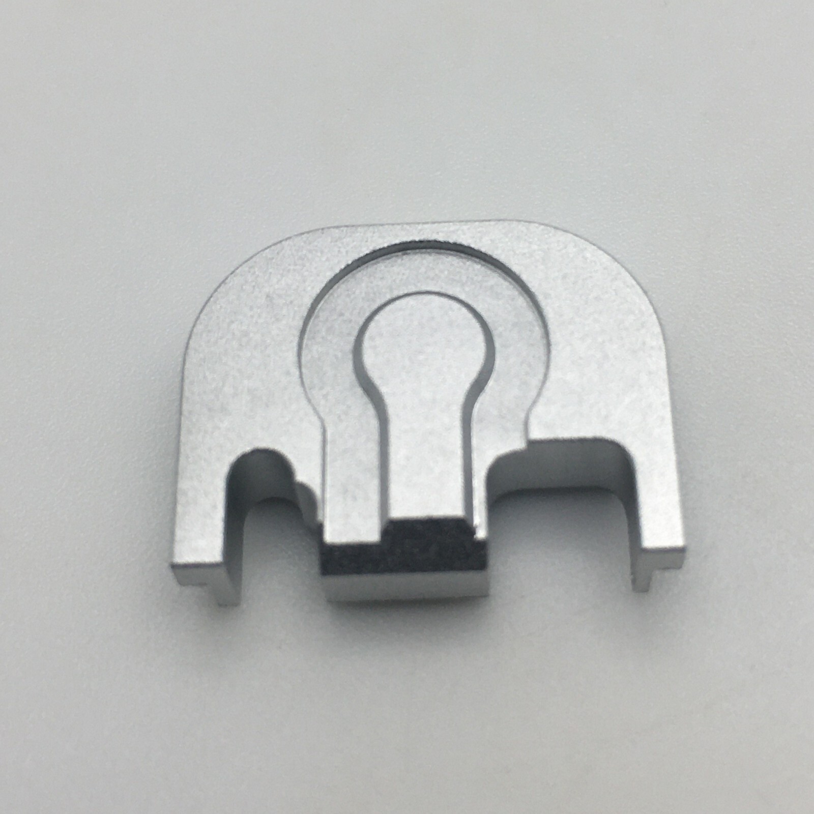 2 Pack Slide Upper Cover Back PIate for GI0ck Gen 1,2,3,4 Aluminum Silver