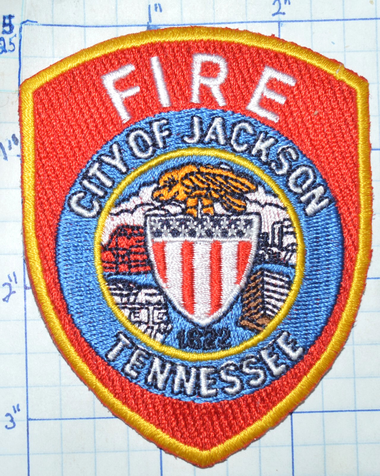TENNESSEE, CITY OF JACKSON FIRE DEPT 3.25" PATCH