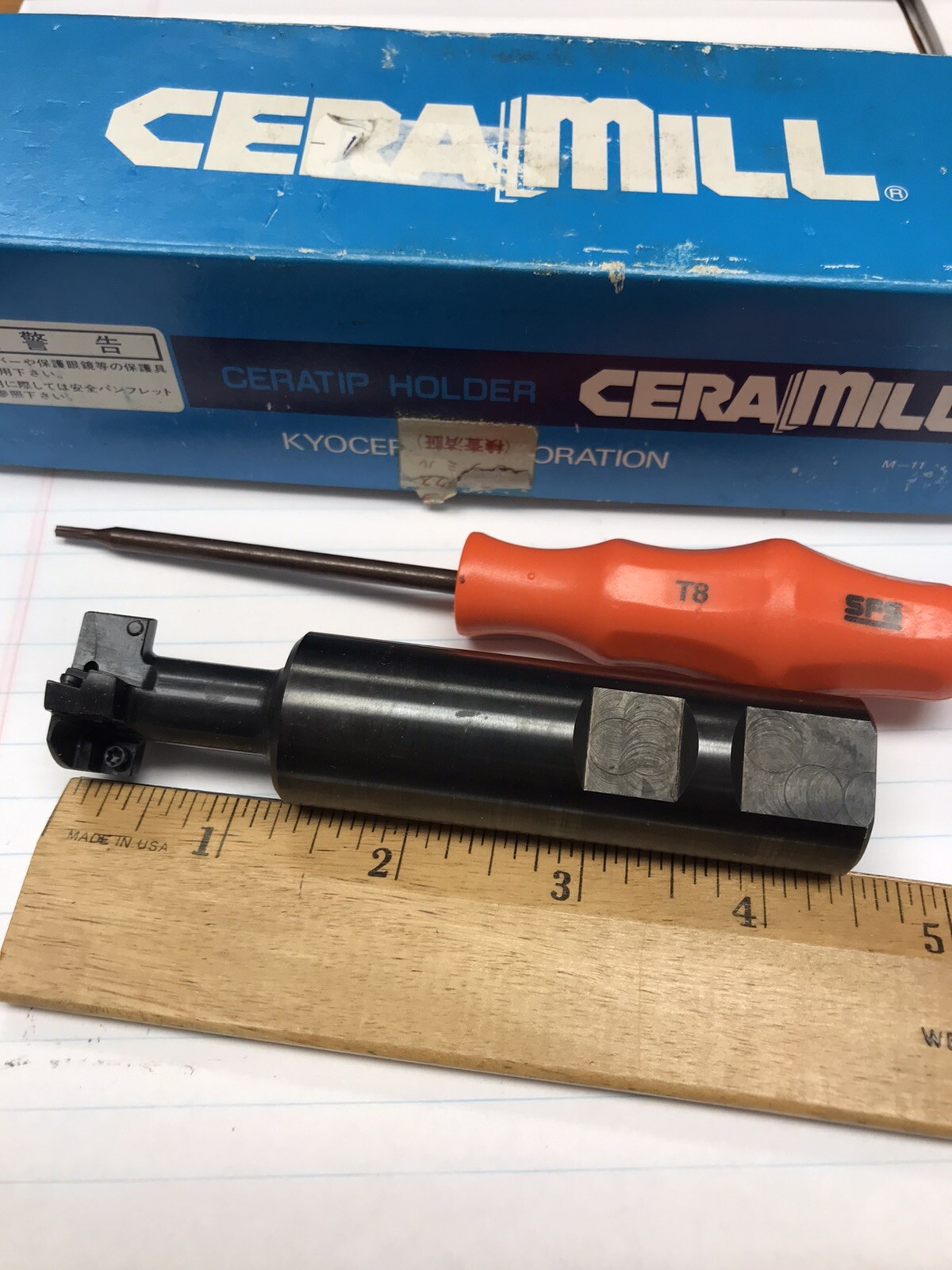 1 pc.  KYOCERA INDEXABLE T-SLOT ENDMILL. METS25-S25 (loc stk)