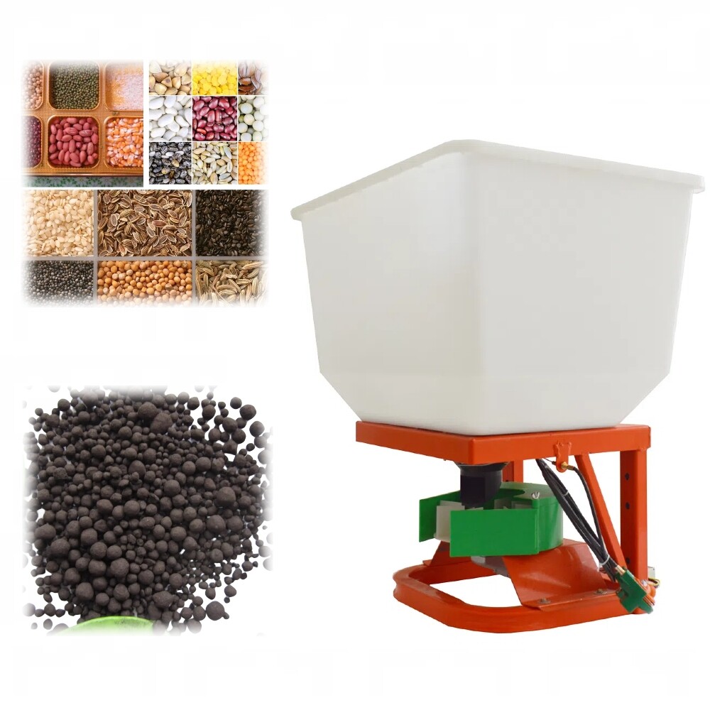 12V Tractor Front Electric Seed Broadcast Spreader Fertilizing Machine 265lbs