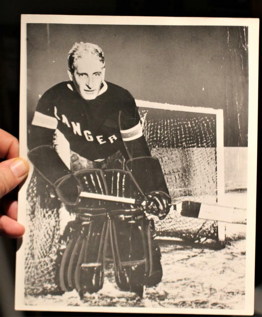 Vintage New York Rangers Lester Patrick Turofsky Hockey Goalie Photo!