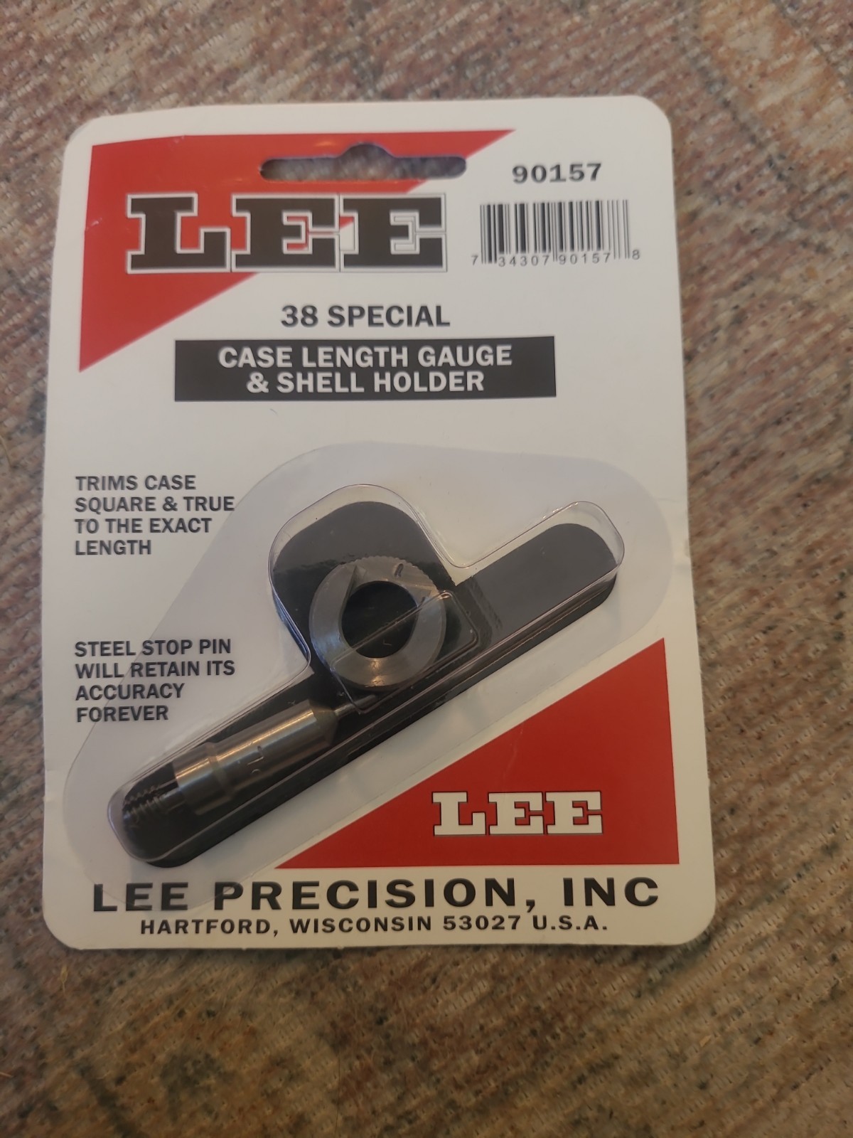 Lee Precision, Inc Case Length Gauge & Shell Holder 38 Special Item: 90157