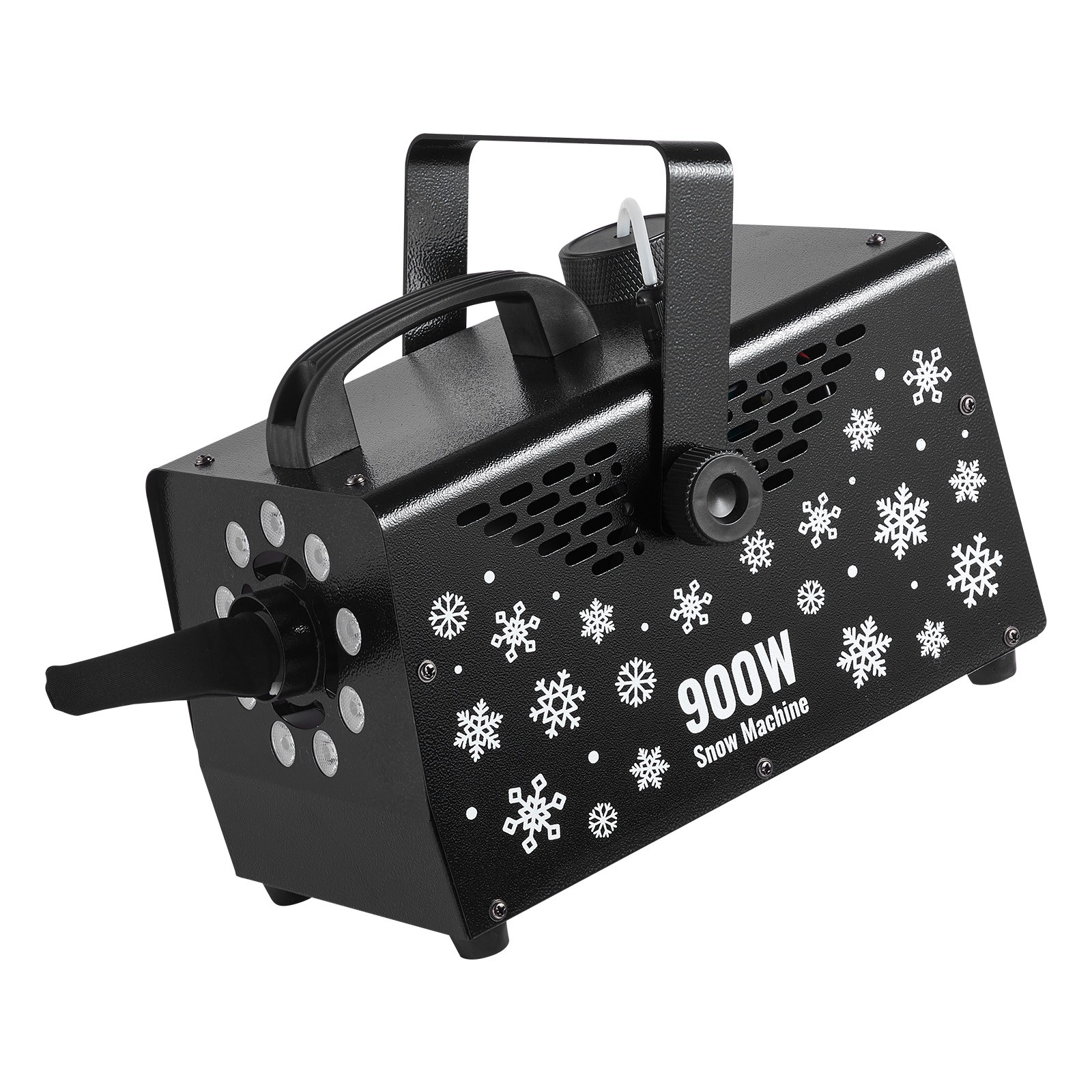 VEVOR Snow Machine 900W Handheld Hanging LED Snow Maker Wireless Remote Control