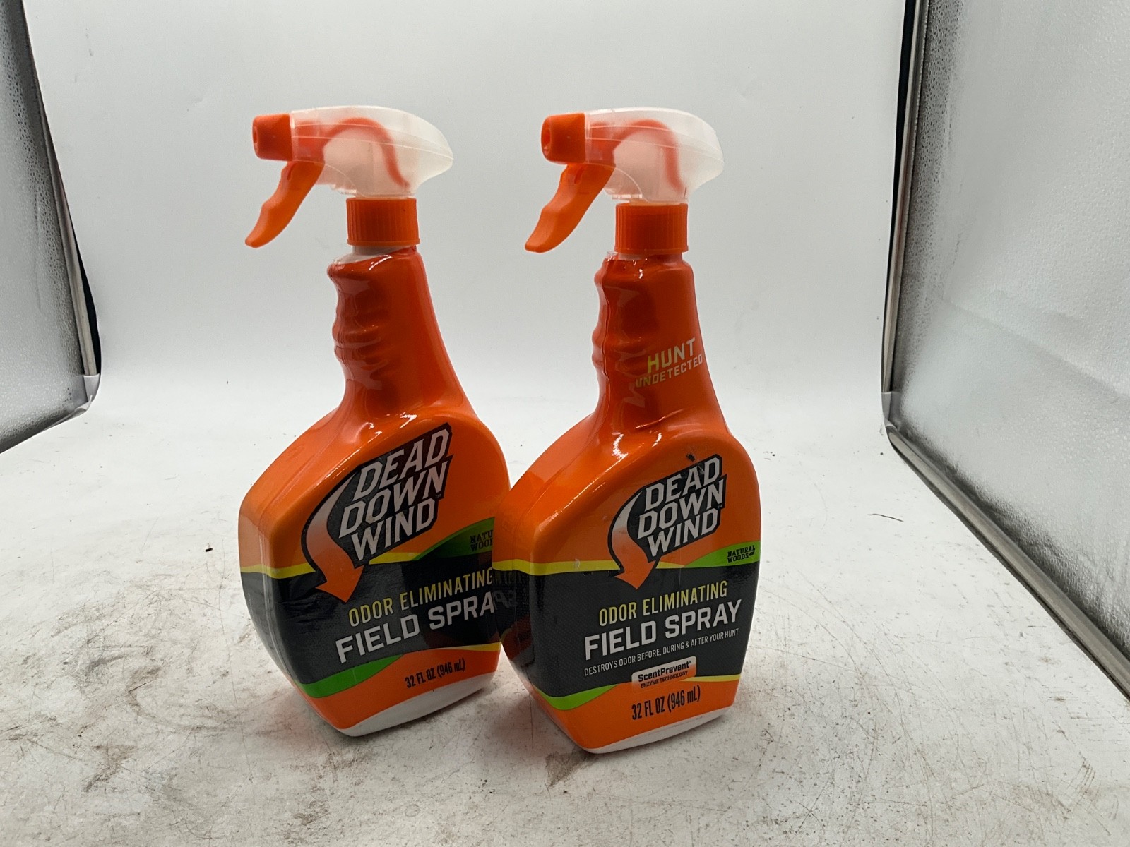 Dead Down Wind Odor Eliminating Field Spray 32oz Lot of 2 Unscented Hunting