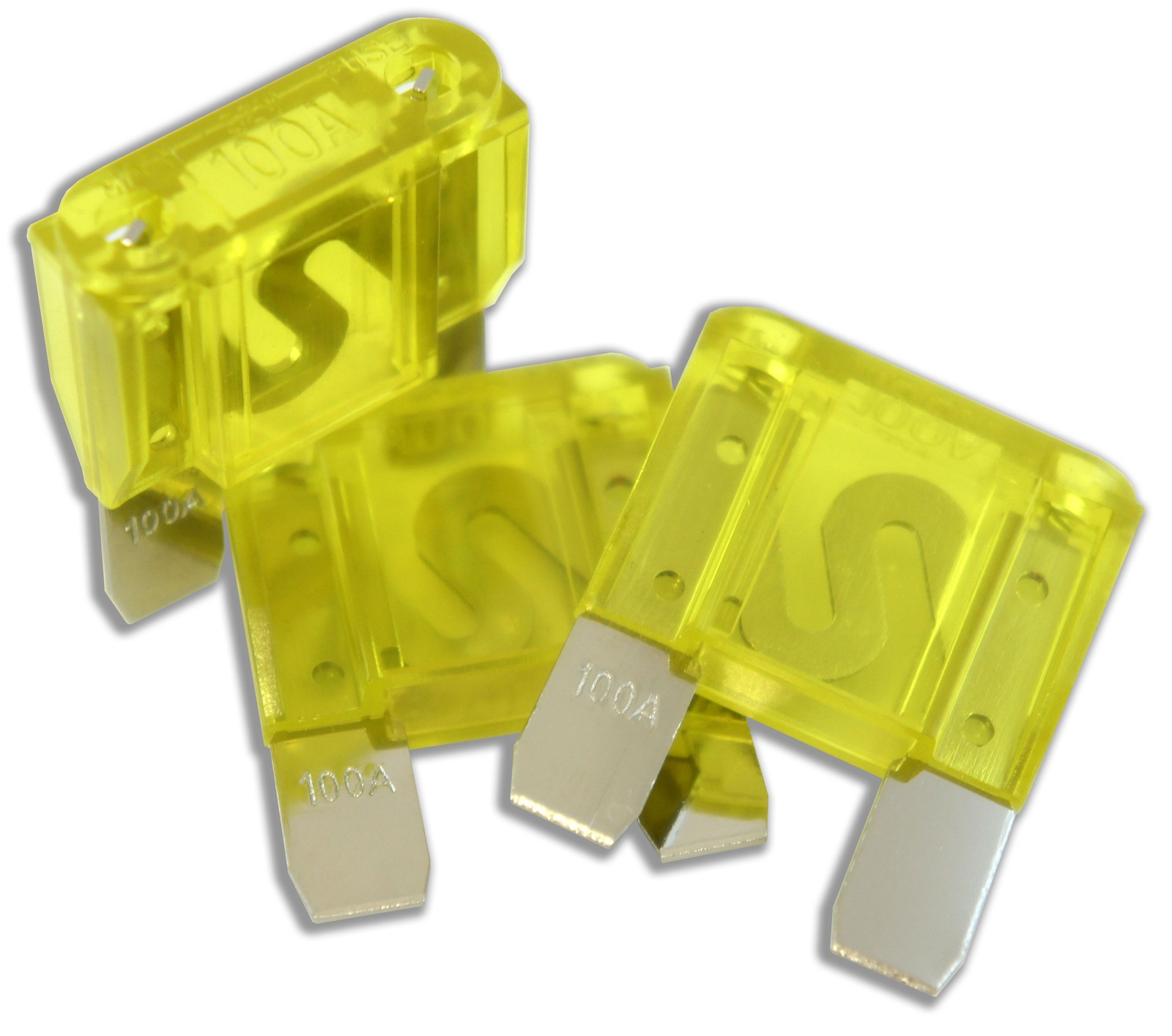 Harmony Audio HA-MAXI100 Car Stereo Fuseholder 3 Pack 100 Amp MAXI Fuses Nickel