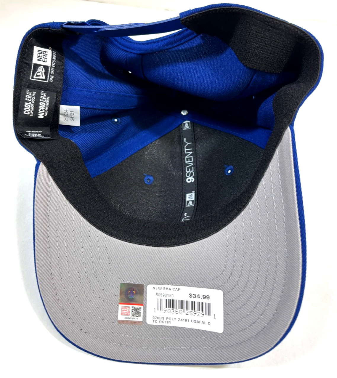 US Air Force Falcons NCAA NE Stretch-Snap Snapback Hat~ Blue