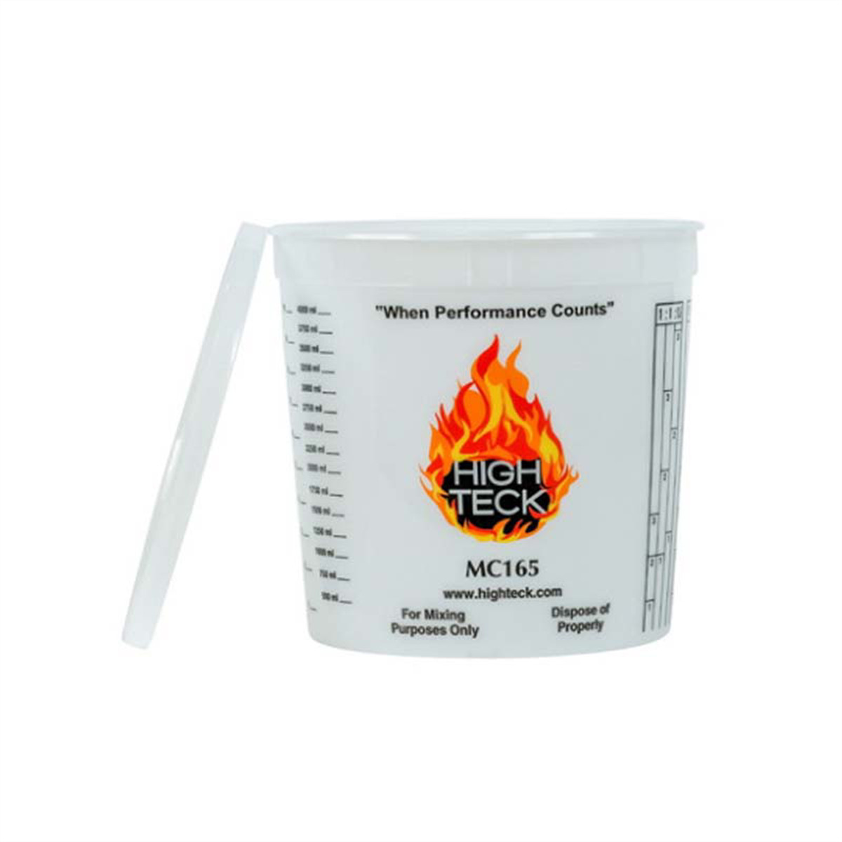 High Teck Products MC165 Mixing Cup, 5 qt, Polypropylene HIT.MC165
