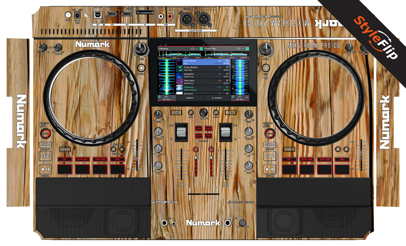 Numark Mixstream Pro Go Skin | Wood 4 | Protective Decal | StyleFlip Skins