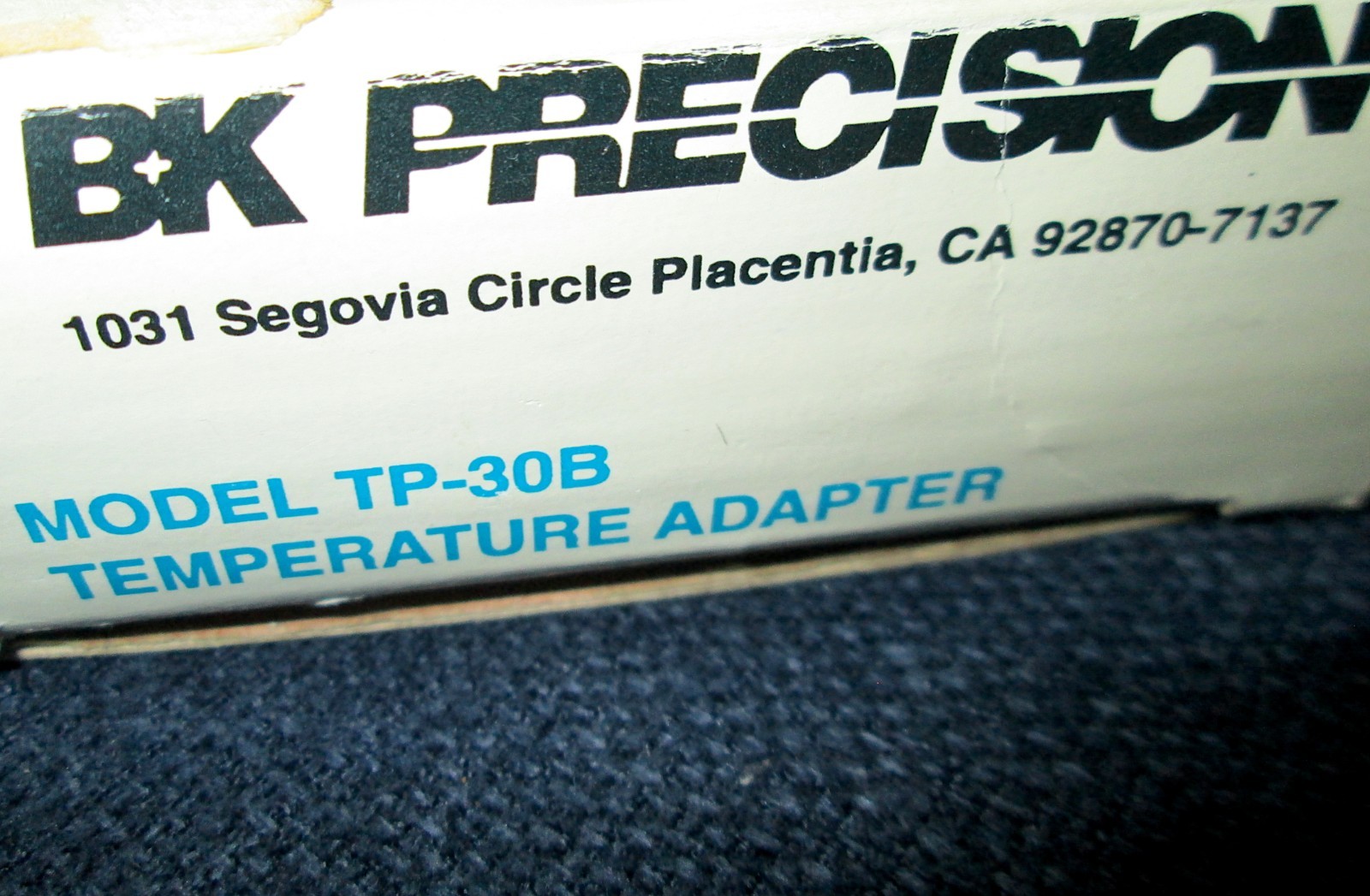 BK Precision TP-30B, Universal Temp. DMM Module, with K-Type Thermocouple Probes
