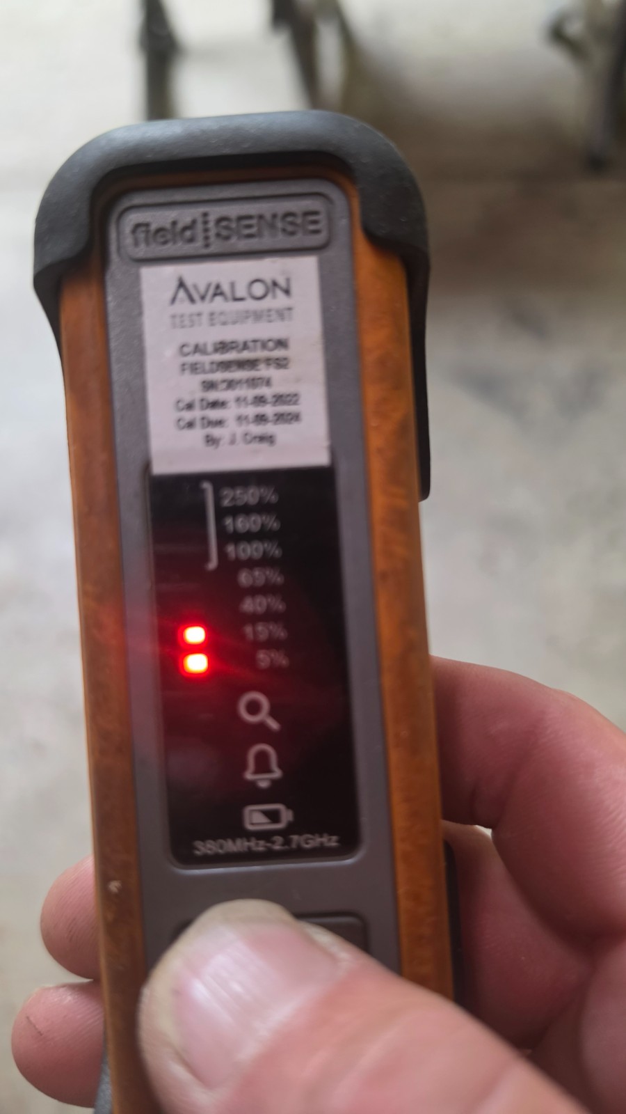 Field Sense Field Meter RF Monitor 380MHz-2.7GHz -  USED