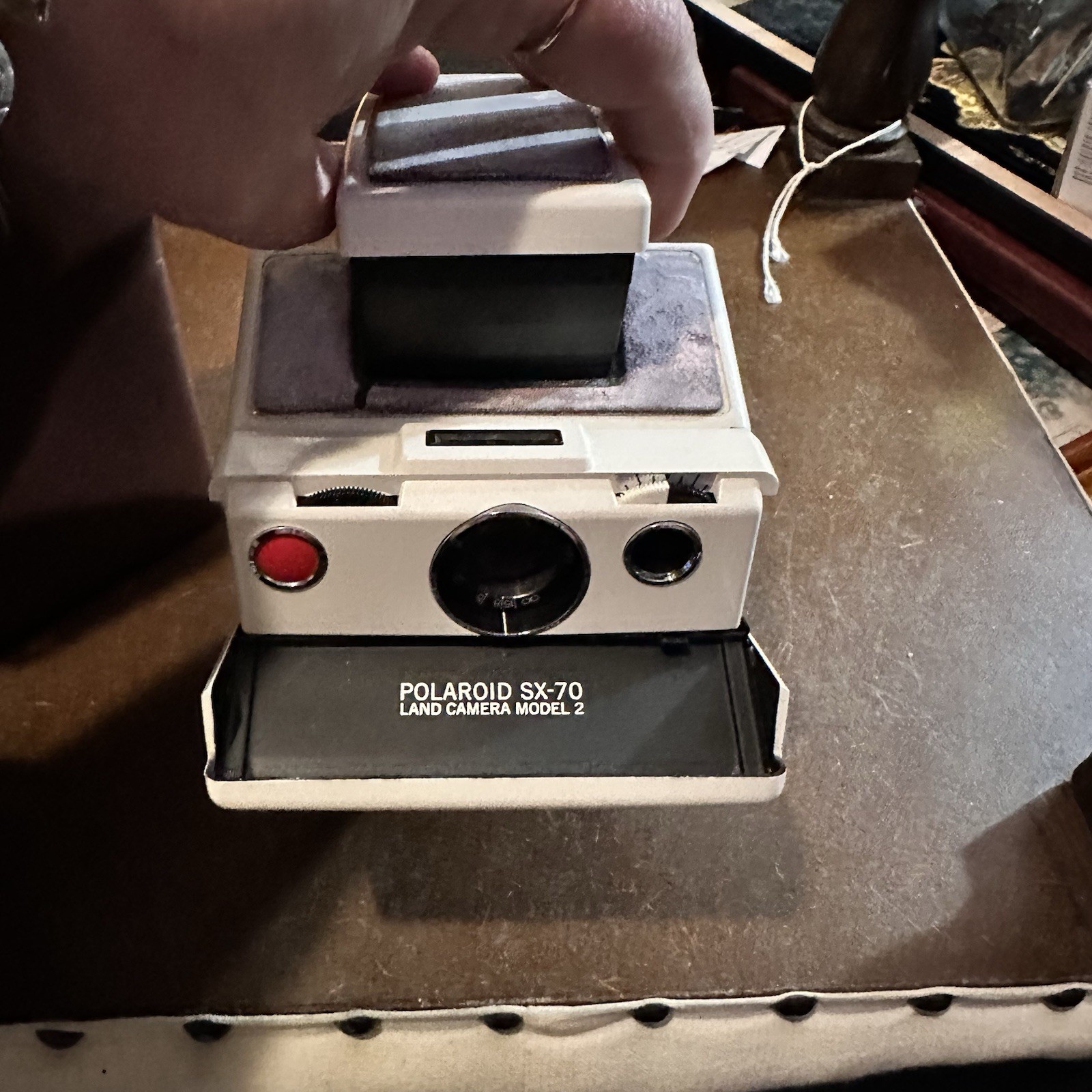 Polaroid SX land camera with case