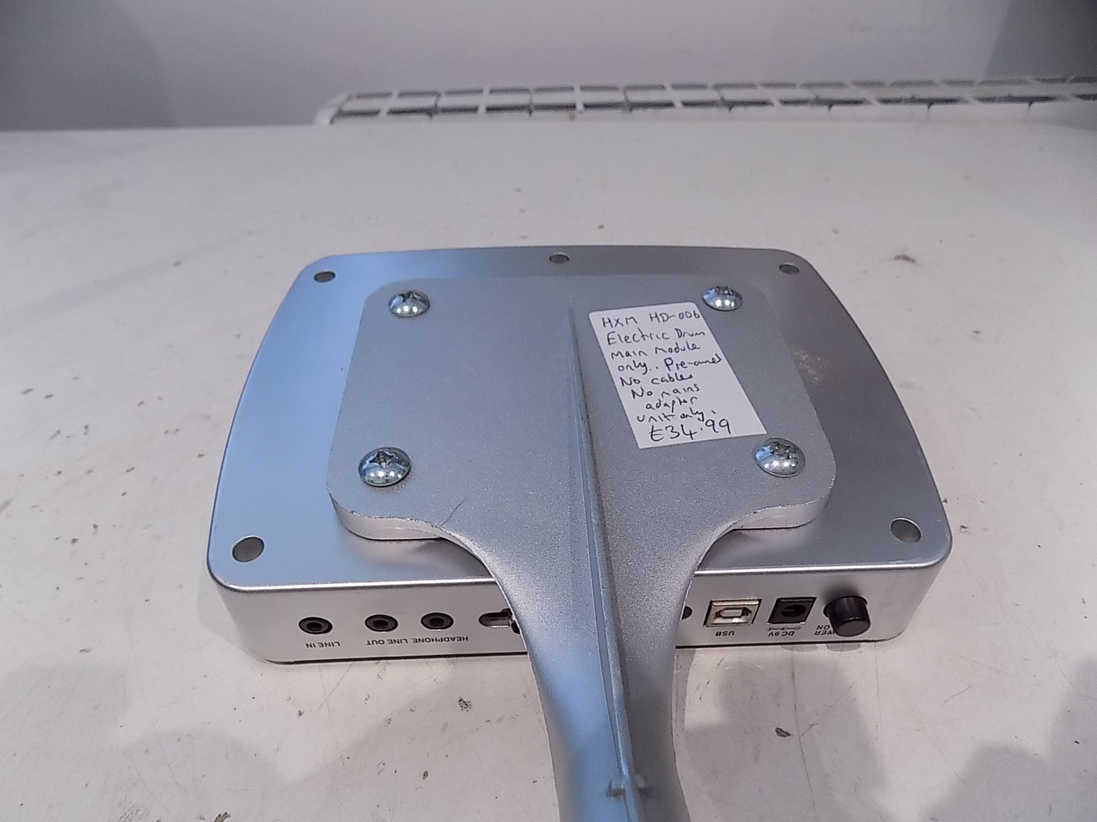 HXM HD-006 Electronic Drum Main Module Only Silver Pre-owned
