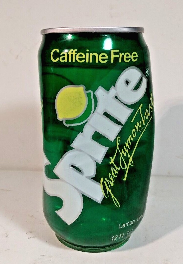 Experimental 1984 PLASTIC Sprite Can with Aluminum Pop Top - Unopened