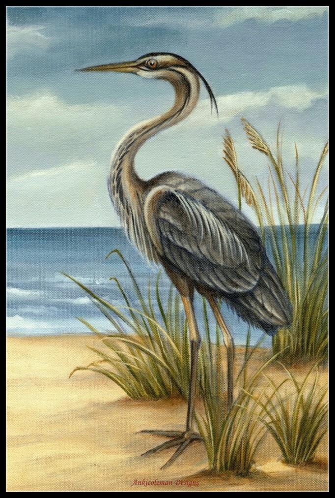 Charts Needlework DIY - Counted Cross Stitch Patterns - Shore Bird II