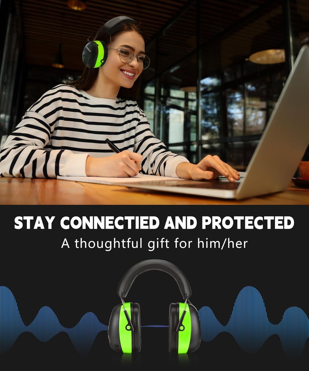 Wireless Bluetooth Safety Hearing Protection Ear Muffs Headphones Protector
