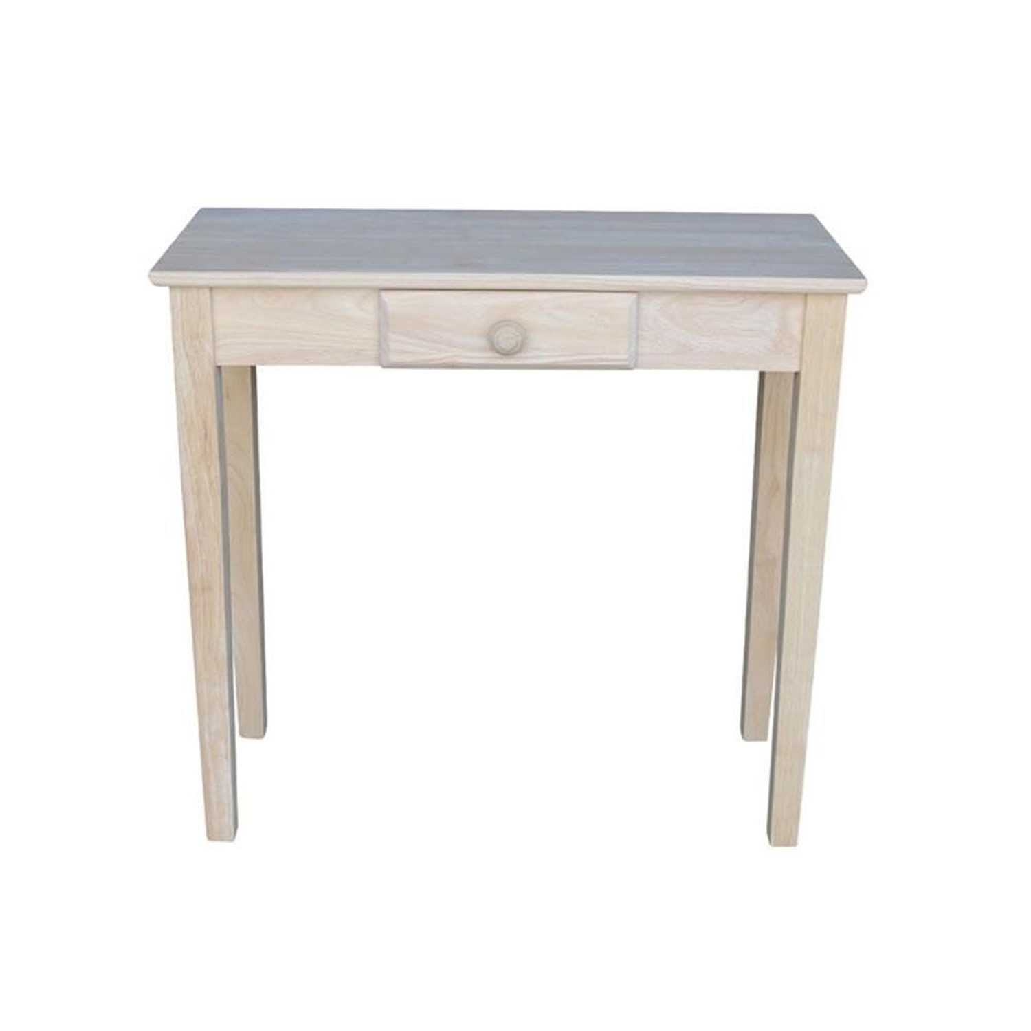 IC International Concepts, Rectangular Hall Table W/Drawer , Solid Real Wood,...