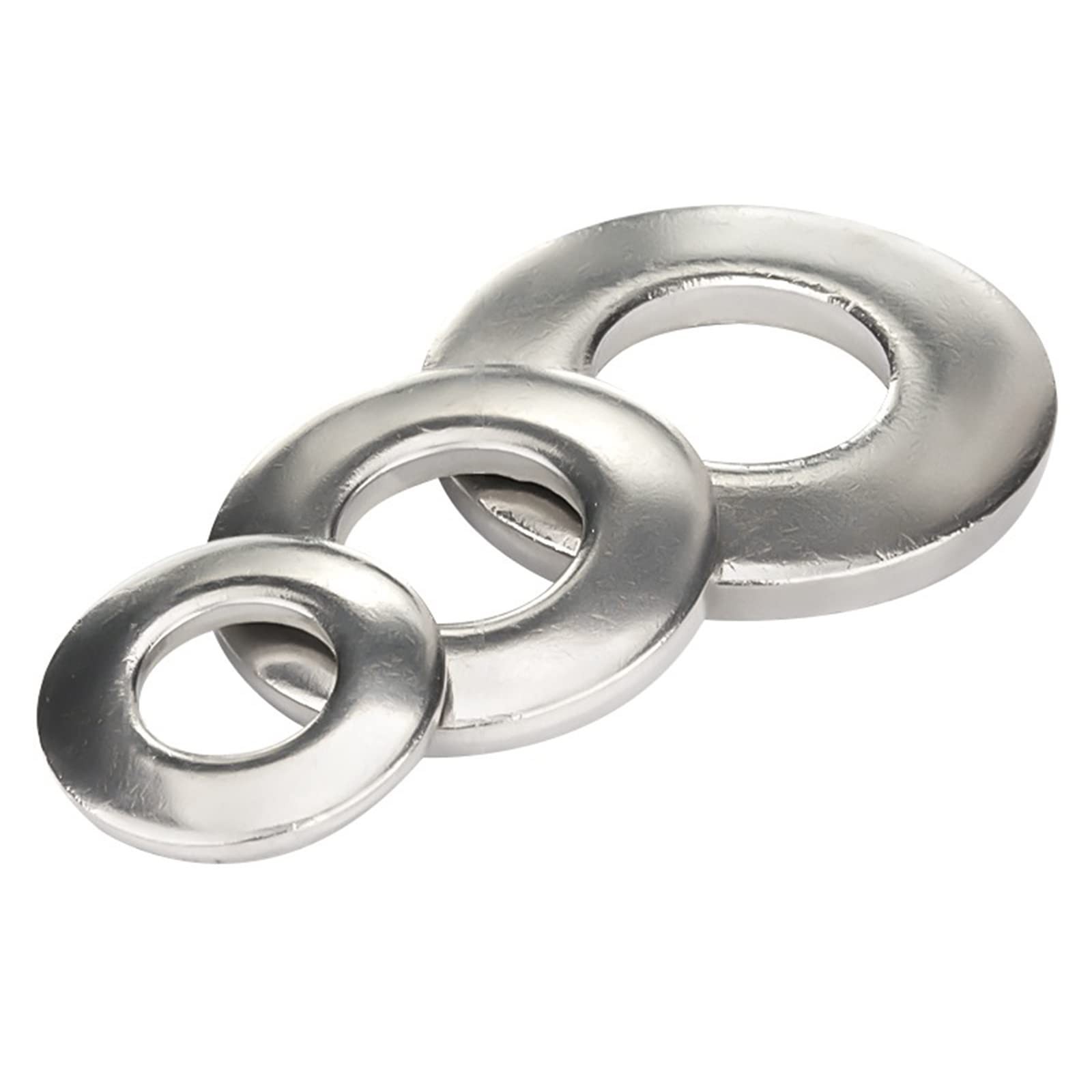 1/2 Flat Washer 304 Stainless Steel Washer, Flat Washer 18-8, Pack of 20 1/2"