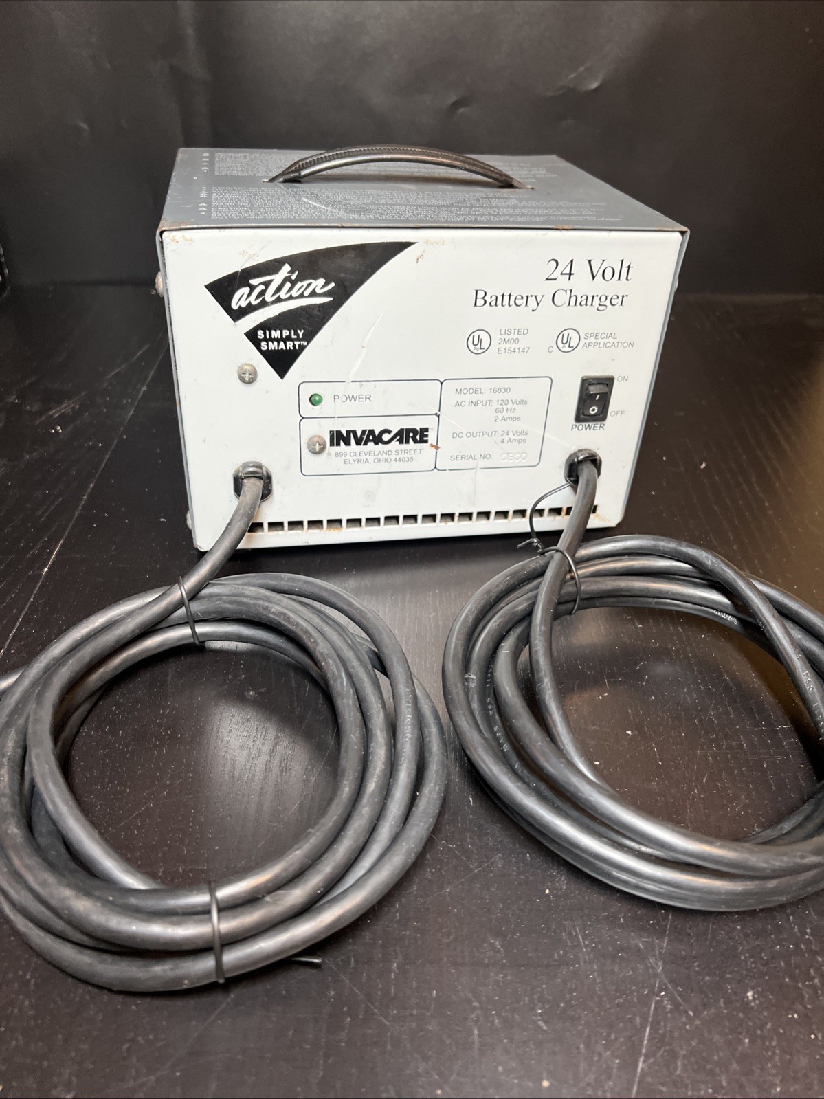 Invacare Wheelchair Battery Charger 24 Volt Model 16830