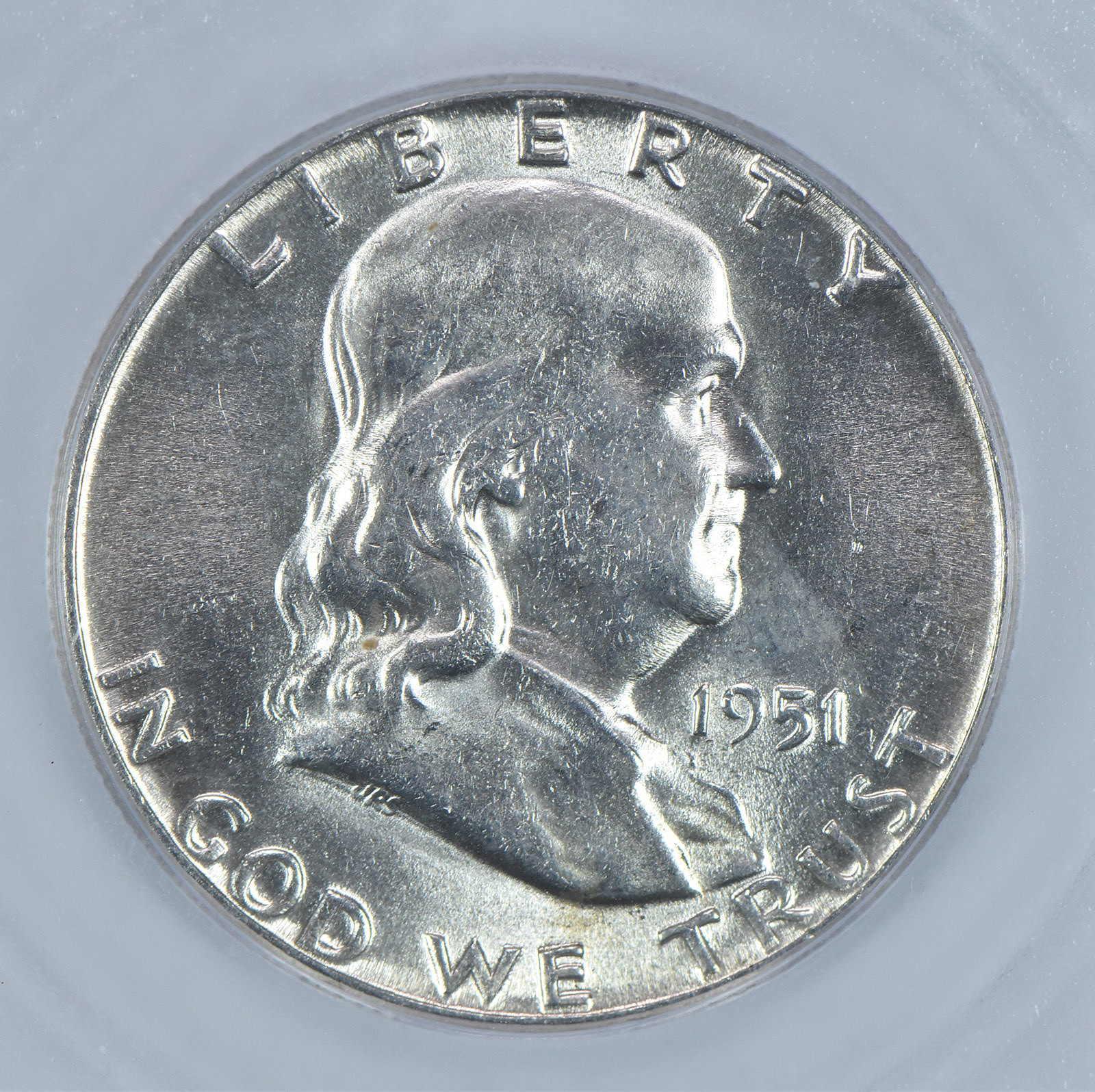 1951 Franklin Half Dollar MS64 ICG