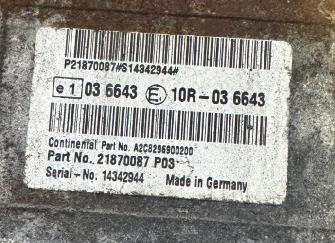 Aftertreatment Control Module ACM 21870087 P03 A2C8296900200