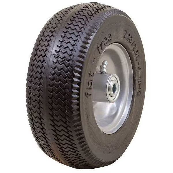 Marastar Flat Free Wheel,Polyurethane,275 lb,Gray 00026 Marastar 00026