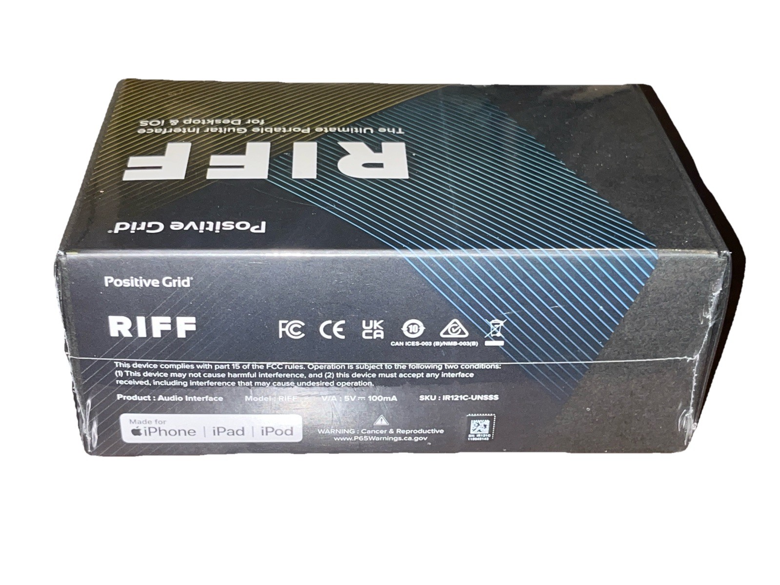 Positive Grid RIFF - Guitar Interface (BLACK) ￼