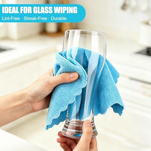 Microfiber Cleaning Cloth, 24 Pack Highly Absorbent Cleaning 24PK Multicolor