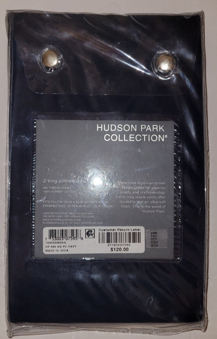 Hudson Park Collection Sateen Pillowcases, 2 King Pillowcases 680 Thread Count