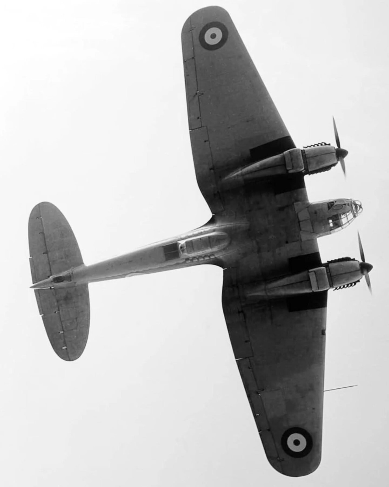 WW2 WWII Photo World War Two / German Luftwaffe  He 111 Bomber Bottom View